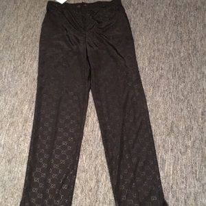 Gucci high waisted monogram pants